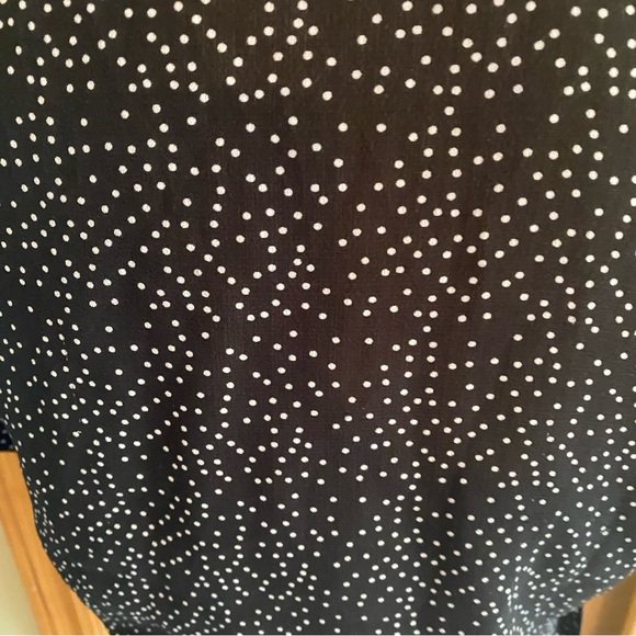 Urban Outfitters • Black & White Polka Dot Tie Front Crop Top - Picture 11 of 13